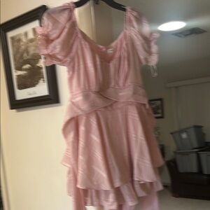 @Balance Pink Ruffled Romper